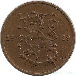 Монета. Финляндия. 1 пенни 1919 год.