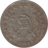 Монета. Гватемала. 10 сентаво 1989 год. ав.