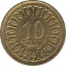 Монета. Тунис. 10 миллимов 1996 год. рев.