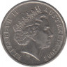 Монета. Австралия. 5 центов 2002 год. ав.