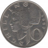 Монета. Австрия. 10 шиллингов 1997 год. ав.