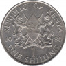 Монета. Кения. 1 шиллинг 1980 год. ав.