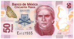 Банкнота. Мексика. 50 песо 2019 год. Тип 123Аае.