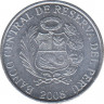 Монета. Перу. 1 сентимо 2008 год. ав.