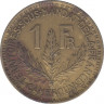 Монета. Камерун. 1 франк 1925 год. рев. рев.