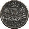 Реверс. Монета. Латвия. 1 лат 2011 год. Пивная кружка.