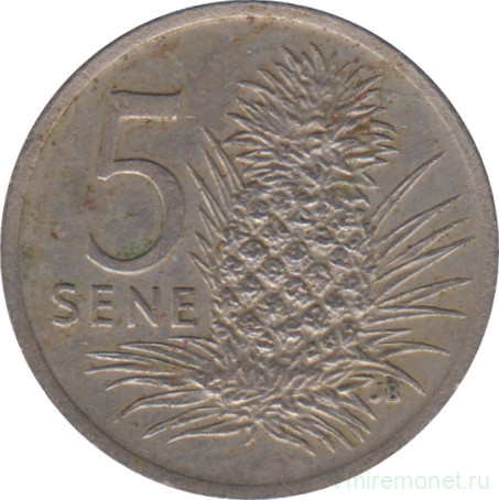 Монета. Самоа. 5 сене 1974 год.