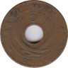 Монета. Британская Восточная Африка. 5 центов 1936 год. Новый тип. KN. ав.