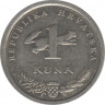  Монета. Хорватия. 1 куна 2012 год. рев.