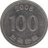 Монета. Южная Корея. 100 вон 2006 год. ав.