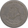 Монета. Восточные Карибские государства. 25 центов 1989 год. ав.