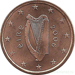 Монета. Ирландия. 5 центов 2006 год.