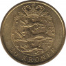 Монета. Дания. 20 крон 2007 год. рев.