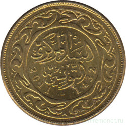 Монета. Тунис. 10 миллимов 2011 год.