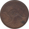 Монета. Австралия. 1 пенни 1951 год. ав.