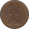 Монета. Новая Зеландия. 1 цент 1978 год. ав.