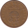 Монета. Латвия. 1 сантим 1997 год. ав.