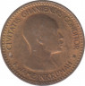 Монета. Гана. 1/2 пенни 1958 год. рев.