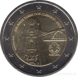 Монета. Португалия. 2 евро 2013 год. 250 лет башне Клеригуш.