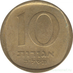 Монета. Израиль. 10 агорот 1975 (5735) год.