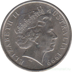 Монета. Австралия. 5 центов 1999 год.