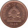 Монета. Гондурас. 1 сентаво 1988 год. ав.