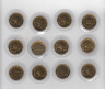 Монета. Малайзия. Набор 12 монет 25 сен 2004 год. Вымирающие виды птиц. рев.