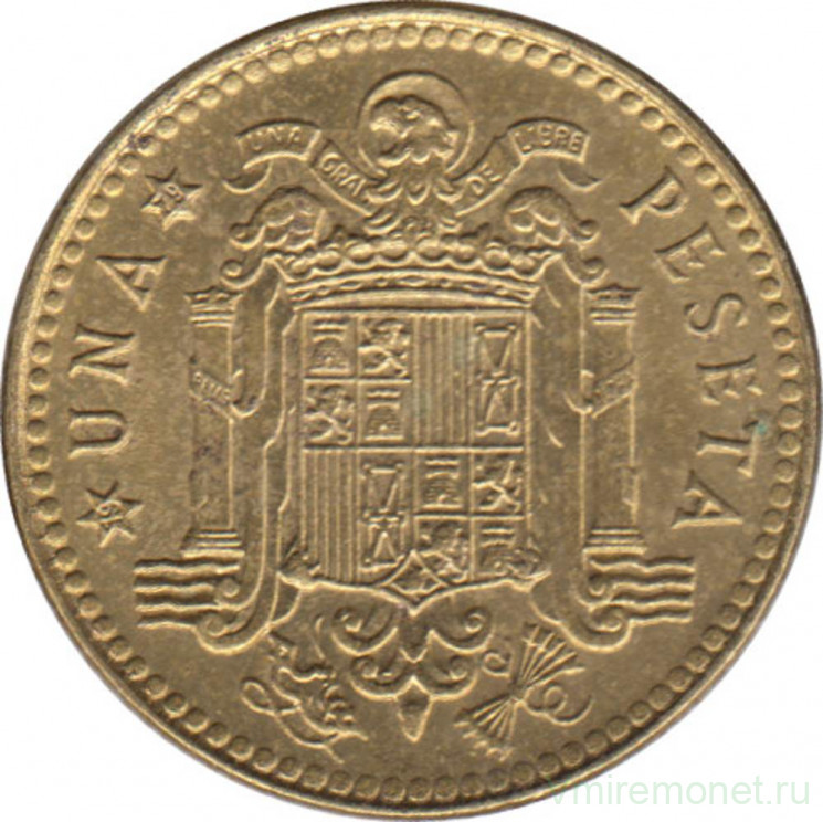 Монета. Испания. 1 песета 1979 (1975) год.