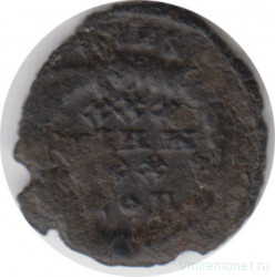 Монета. Римская империя. 50 денариев 347 - 348 года. Констанций II (337 - 361). Надпись "Юбилей 20 лет, ждём 30".