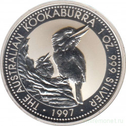 Монета. Австралия. 1 доллар 1997 год. Кукабара.