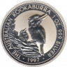 Монета. Австралия. 1 доллар 1997 год. Кукабара. ав.