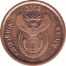Монета. Южно-Африканская республика (ЮАР). 5 центов 2009 год. ав.