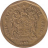 Монета. Южно-Африканская республика (ЮАР). 50 центов 1995 год. ав.