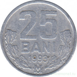 Монета. Молдова. 25 баней 1993 год.