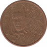 Монета. Франция. 1 цент 2009 год. ав.