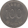 Монета. Южная Корея. 100 вон 1997 год. ав.