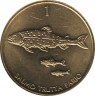 Монета. Словения. 1 толар 1996 год. рев.