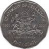 Монета. Австралия. 50 центов 2001 год. Столетие конфедерации. Новый Южный Уэльс. ав.