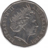 Монета. Австралия. 50 центов 2001 год. Столетие конфедерации. Новый Южный Уэльс. рев.