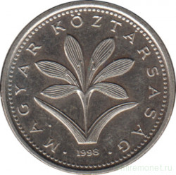 Монета. Венгрия. 2 форинта 1998 год.
