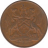 Монета. Тринидад и Тобаго. 1 цент 1971 год. рев.