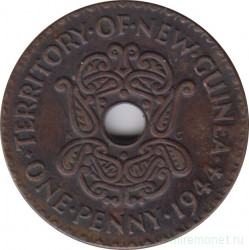 Монета. Новая Гвинея. 1 пенни 1944 год.