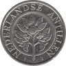 Монета. Нидерландские Антильские острова. 25 центов 1995 год. рев.