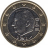 Монета. Бельгия. 1 евро 2011 год. ав.