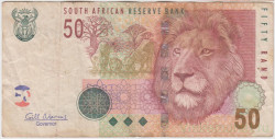 Банкнота. Южно-Африканская республика (ЮАР). 50 рандов 2010 год. Тип 130b.