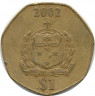 Монета. Самоа. 1 тала 2002 год.