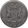 Монета. Намибия. 10 центов 2009 год. ав.