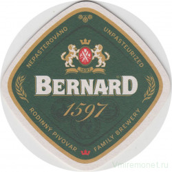 Подставка. Семейная пивоварня "Bernard". Чехия.