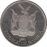 Монета. Намибия. 5 центов 1993 год. ав.