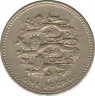 Монета. Великобритания. 1 фунт 2002 год. рев.